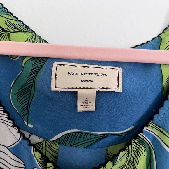 Silk Moulinette Soeurs Dress size 2 - Picture 2 of 5